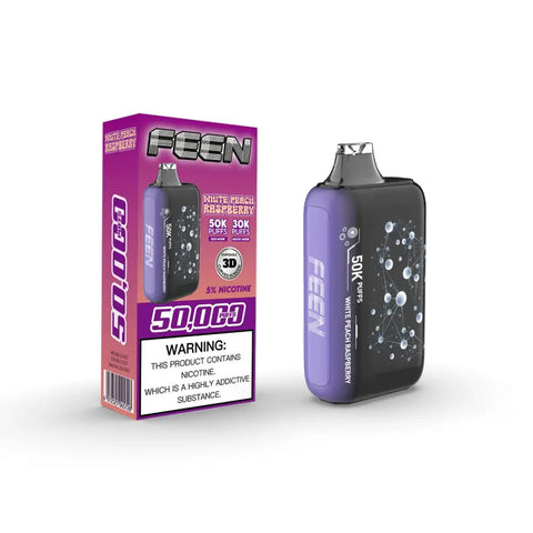 FEEN 5% 50K Puffs - White Peach Raspberry