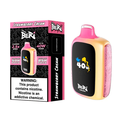 Beri Crush 50K Puffs - Strawberry Cream