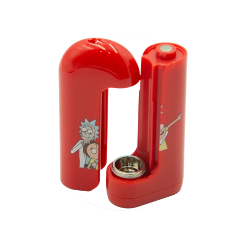 Cartridge Flip Battery – Cartoon Edition - Rick and Morty – Red