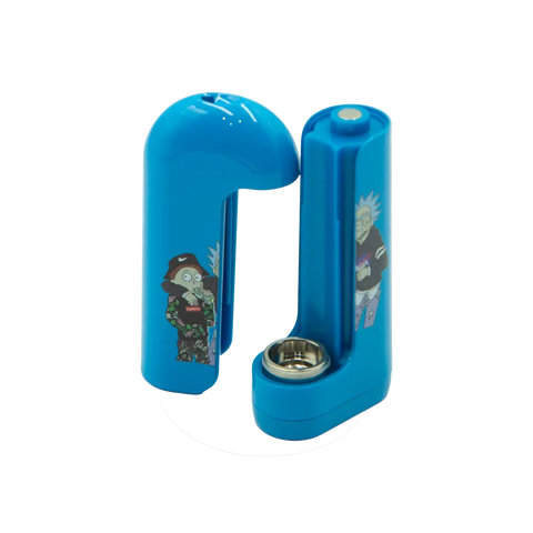 Cartridge Flip Battery – Cartoon Edition - Rick and Morty Street – Blue