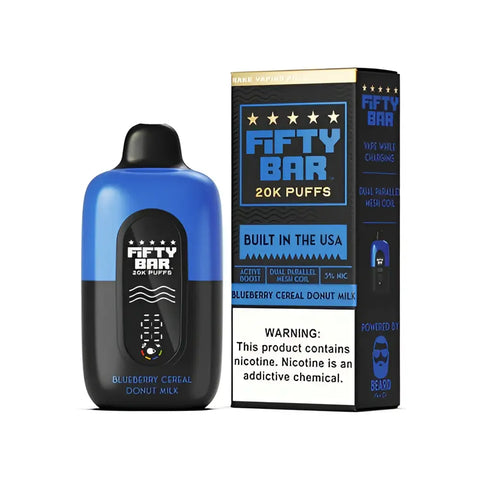 Fifty Bar 20k Puffs - Blueberry Cereal Donut Milk