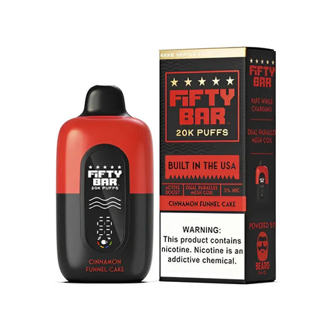Fifty Bar 20k Puffs - Cinnamon Funnel Cake
