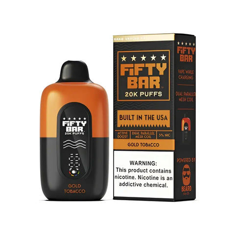 Fifty Bar 20k Puffs - Gold Tobacco