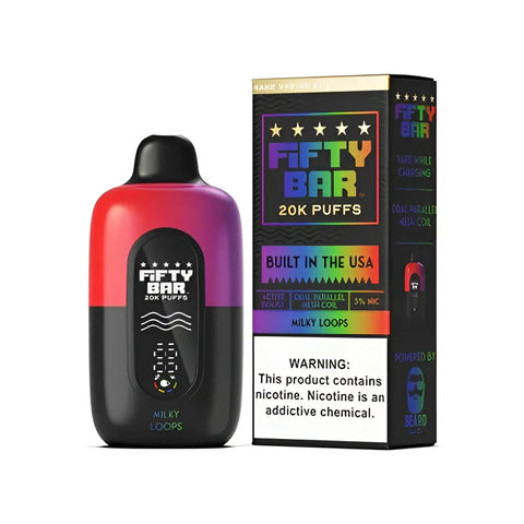 Fifty Bar 20k Puffs - Milky Loops