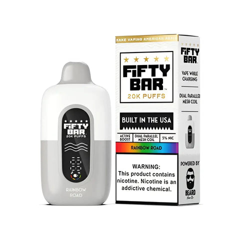 Fifty Bar 20k Puffs - Rainbow Road