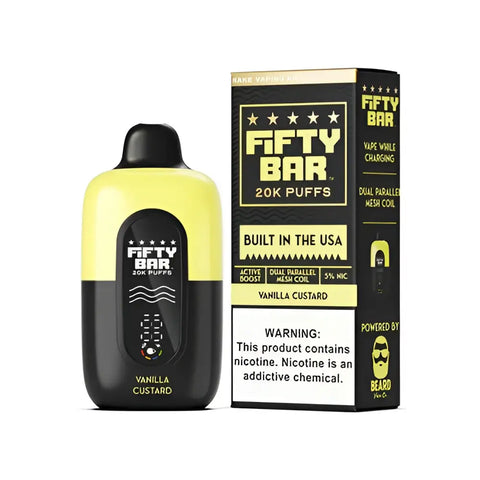 Fifty Bar 20k Puffs - Vanilla Custard