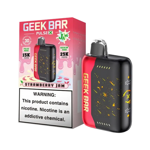 Geek Bar Pulse X Jam Edition 25000 Puffs - Strawberry Jam