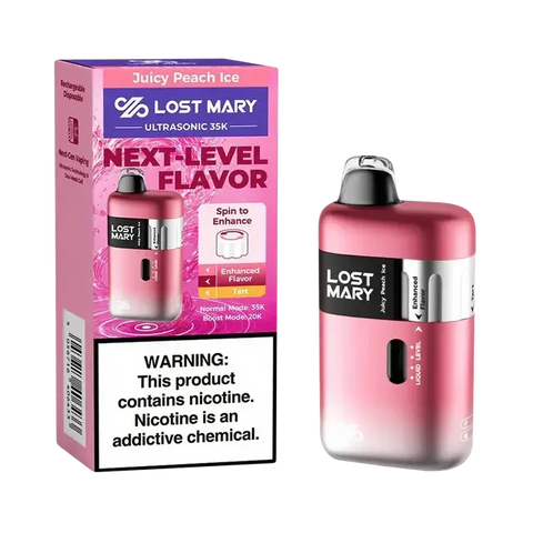 Lost Mary Ultrasonic 35k Puffs - Juicy Peach Ice