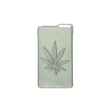 Metal Weed Leaf Lighters - SILVER