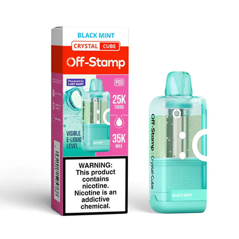 Off-Stamp Crystal-Cube Pod 35K Puffs - Black Mint
