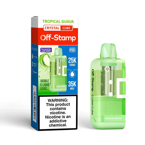 Off-Stamp Crystal-Cube Pod 35K Puffs - Tropical Guava