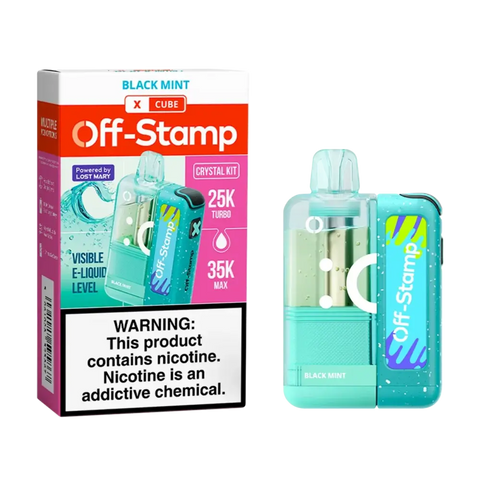 Off-Stamp X-Cube Crystal Kit 35K Puffs - Black Mint