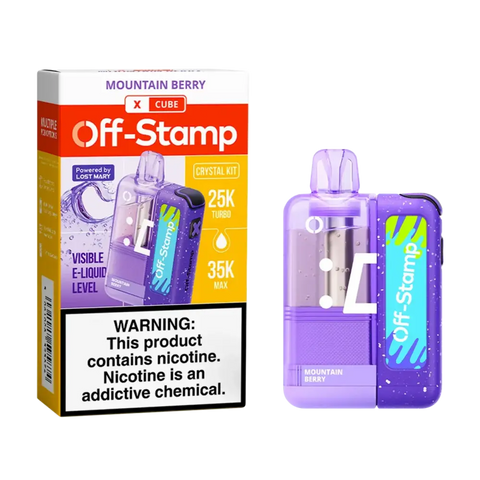 Off-Stamp X-Cube Crystal Kit 35K Puffs - Montain Berry