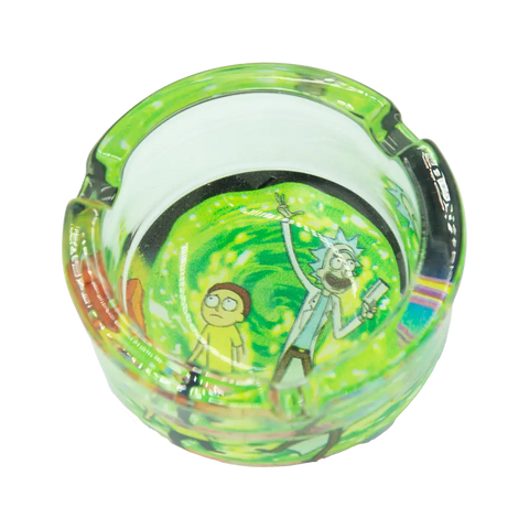 Rick & Morty Glass Ashtray - Option 1