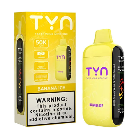 TYN 50K Puffs - Banana Ice