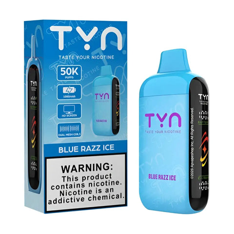 TYN 50K Puffs - Blue Razz Ice