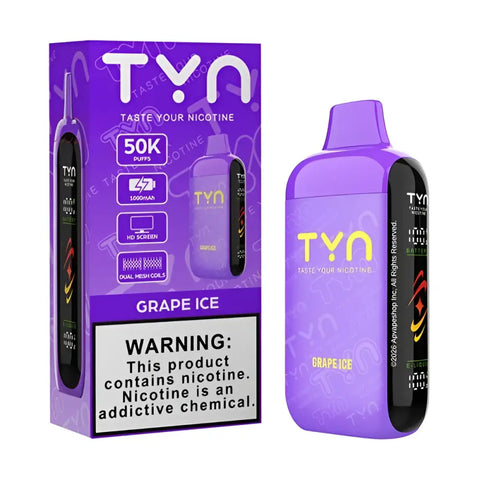 TYN 50K Puffs - Grape Ice