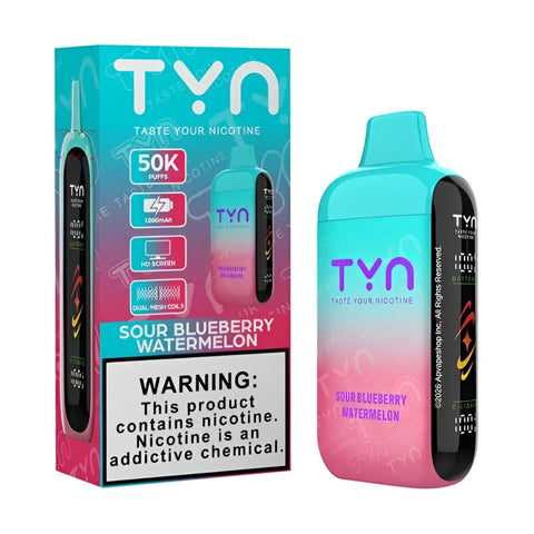 TYN 50K Puffs - Sour Blueberry Watermelon