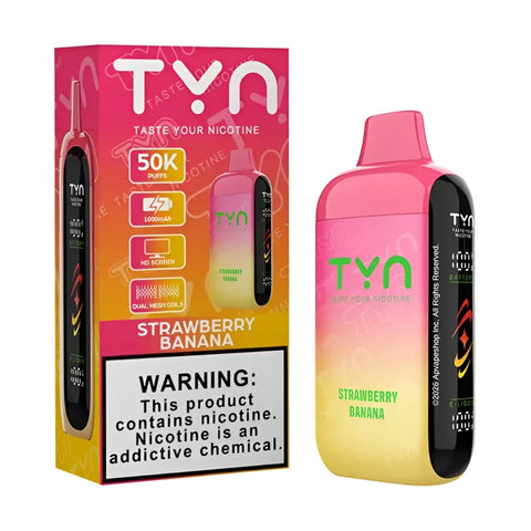 TYN 50K Puffs - Strawberry Banana